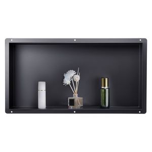 Nicchia Doccia Moderna Senza Cornice in Acciaio Inossidabile 13 X 25 X 4 Pollici, Organizzatore da Incasso a Parete Resistente per Shampoo e Mensole Bagno - Product Image 1
