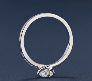 Anillo de Compromiso con Diamante Cultivado en Laboratorio de 0.58CT, Oro Blanco de 14K, VVS2, Certificado IGI, Anillo de Novia Personalizado al por Mayor - Product Image 4