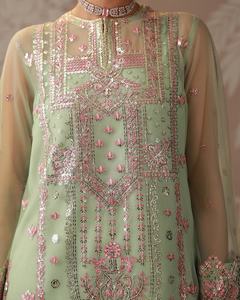 เสื้อเชิ้ตแขนสั้น WS International 621 สีสันสวยงาม พร้อมกางเกงขายาวทรงพลัซโซ่ สำหรับผู้หญิง ทำจากวัสดุวิสโคส เหมาะสำหรับงานปาร์ตี้และงานแต่งงาน - Product Image 3