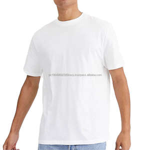 T-shirt homme de haute qualité Logo personnalisé Mode ample Streetwear Coton uni T-shirts surdimensionnés - Product Image 1