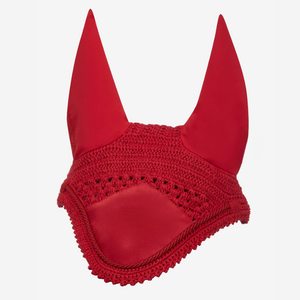 Premium <b>Fly</b> Veil Elegant Crochet Horse Ear Bonnet Lightweight Breathable Washable Pakistan Made for Competitions Ear Bonnet - Product Image 4