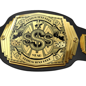 Ceinture de championnat personnalisable avec texte et année, ceinture premium or et noir pour collectionneurs, fans de sport et événements spéciaux - Product Image 2