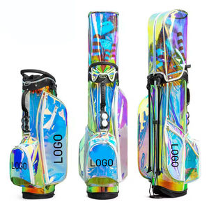Bolsa de Golf Holográfica Exclusiva con Acabado Transparente Iridiscente y Soporte Automático Ligero para Jugadores Modernos - Product Image 4