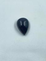 Opale de feu naturelle noire de haute qualité, taille poire, pierre libre, 3,82 carats, 10x14,40 MM, R.K. GEMS & JEWELLERY BR pour la fabrication de bijoux