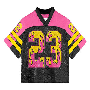 Camiseta de malla retro, tela de malla ligera, atuendo fresco para el verano, camiseta de malla retro, estilo clásico streetwear, ajuste suave y cómodo - Product Image 4