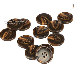 Gran oferta, botón de costura de resina redondo colorido con decoración de encaje, botón de 4 agujeros para abrigo de Rfcrafts - Product Image 5