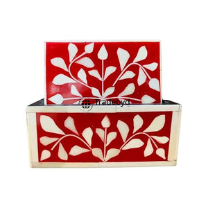 Posavasos de Hueso Incrustado Hecho a Mano por Diseñadores - Elegante Tapete Decorativo para Bebidas de Calidad Premium 4x4 Pulgadas Colores Personalizables Tradebyd - Product Image 3