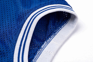 Camiseta de Baloncesto sin Mangas con Cuello Redondo Azul para Hombre, Transpirable, Antibacteriana, de Secado Rápido, Bordado 3D, Impresión Digital, Poliéster, Corte Regular - Product Image 3