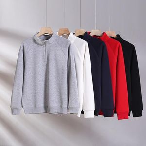 Sudadera con Cierre de Cremallera para Hombre, Estilo Casual, Manga Larga, Tejido de Rizo Ecológico, Logotipo Personalizado, Invierno - Product Image 6