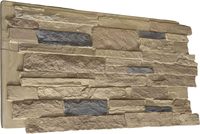 Nouveaux panneaux muraux 3D réalistes en PU, revêtement mural décoratif en polyuréthane imitation pierre de luxe moderne pour hôtels