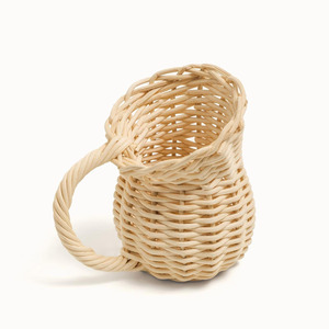 Jouets écologiques pour bébés, ensemble de tasses à thé en rotin tressé à la main, jouet de tasse à thé pour enfants de la plus haute qualité - Product Image 4