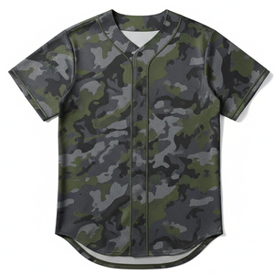 Maillot de baseball personnalisé de haute qualité par sublimation, col en V, chemises de sport boutonnées, fabricant de vêtements d'équipe en gros, Chine - Product Image 1
