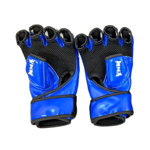 ถุงมือ MMA ระดับมืออาชีพ หนังแท้ แบบผูกเชือก ปรับแต่งโลโก้ได้ ถุงมือฝึกซ้อมมวยแบบครึ่งนิ้ว - Product Image 6