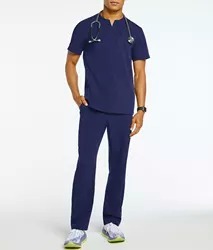 Breathable Unisex Hospital OEM Wholesale Canvas Medical Nurse <b>Doctor</b> Scrub Tops and Pants <b>Set</b> Quick Dry Scrubs Uniform - Product Image 4