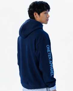 ONETEN APPAREL Sweat-shirt à capuche pour homme, imprimé lettres, manches color block, cordon de serrage, grande taille - Product Image 5