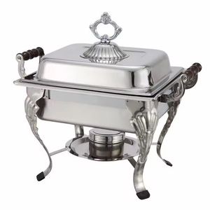 Luxury Stainless Steel Rectangular Chafing Dish <b>Buffet</b> Food Warmer Catering <b>Server</b> Hotel Restaurant <b>Buffet</b> Equipment - Product Image 1