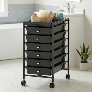 OEM EBay Organizer Taiwan Home <b>Storage</b> Furniture Manufacturer MIT DIY Housewares Plastic <b>Drawer</b> Organizer Trolley With Wheels - Product Image 3