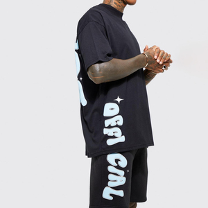 Ensemble de sport décontracté pour homme en 2 pièces, respirant, pour l'hiver, t-shirt et short - Product Image 4