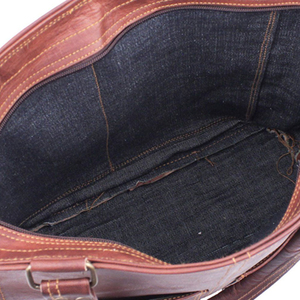 Women's Genuine Leather <b>Tote</b> <b>Bag</b> Vintage Style <b>Zipper</b> Closure Solid Color All Seasons Daily Use - Product Image 5