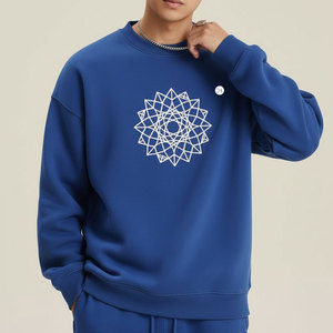Sweat-shirt épais pour homme, idéal pour un style streetwear décontracté au quotidien, avec une coupe confortable, une sensation de chaleur et un style moderne et épuré. - Product Image 3