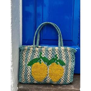 Bolso Tote de Ganchillo Personalizado, Bolso de Mano de Lana Tejida Estilo Bohemio, Bolso Vintage con Recortes, Accesorios para Bolso de Playa de Verano - Product Image 1
