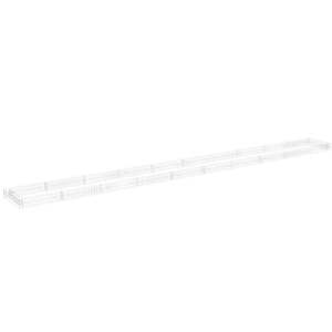 Cama elevada de gaviones extra larga y duradera de acero galvanizado plateado para jardín - Product Image 1
