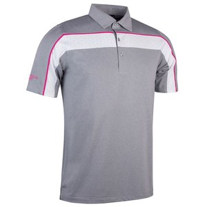 Chemise à manches courtes bleue pour homme, tricotée, 100% polyester, style décontracté, séchage rapide, coupe classique - Product Image 4