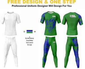 Ropa de Compresión para Hombre, Diseño Personalizado, Impresión Digital, para MMA y BJJ, Venta Directa de Fábrica, Transpirable - Product Image 2