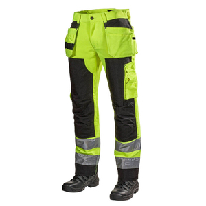 Vêtements de travail OEM, pantalons de travail noirs de haute qualité pour hommes, pantalons de sécurité personnalisés, vêtements de sécurité réfléchissants - Product Image 1