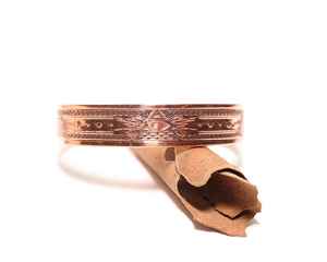 Bracelet en cuivre magnétique fait main, bijou énergétique, bracelet en cuivre œil d'Horus, bracelet en cuivre énergétique fait main - Product Image 5