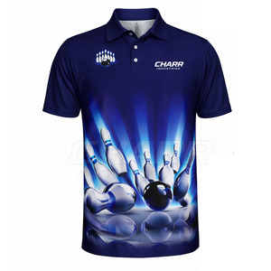 Jersey de Boliche Transpirable para Hombre, Diseño 2026, Tallas Grandes, Venta al Por Mayor, 100% Poliéster, Ropa Deportiva, Servicio OEM a Bajo Precio - Product Image 2