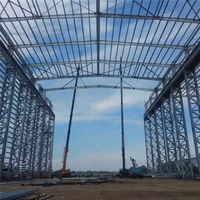 QCF286 Bâtiment métallique préfabriqué en acier à poutres en H, conception flexible et personnalisée, pour usine et garage, certifié CE, vente chaude