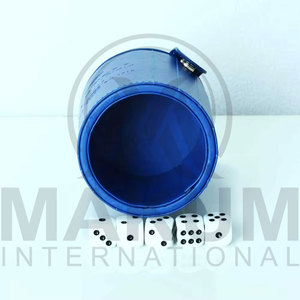 Classic Luxury Handmade High Quality Square Leather <b>Dice</b> Cup - Product Image 2