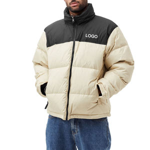 Premium Mens Winter Puffer Jacket Customized Stand Collar Warm <b>Bubble</b> <b>Coat</b> Breathable Quick Dry 100 Polyester High Quality - Product Image 6