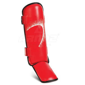 Protège-tibias de boxe légers avec protection contre les chocs, sangles réglables, pour entraînement, sparring et entraînement au kick - Product Image 2