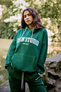 เสื้อสเวตเตอร์คอตตอนแบบสวมศีรษะสำหรับผู้หญิงเสื้อกีฬาแขนยาวผ้าฟลีซใส่ออกกำลังกายโลโก้ได้ตามต้องการ - Product Image 4