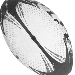 Ballon de rugby américain en cuir PU et caoutchouc avec logo personnalisé, chambre à air en latex, 3 couches, taille 9, vente en gros - Product Image 6