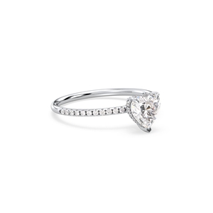 Anillo de compromiso de diamantes cultivados en laboratorio REYES IGI certificados HPHT CVD para mujer, venta al por mayor, oro sólido de 14K, joyería fina para mujer - Product Image 3