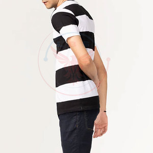 T-shirts à manches courtes pour hommes de haute qualité, logo personnalisé, coupe classique, polyester/coton, respirant et à séchage rapide - Product Image 2