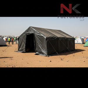 Bâche en tissu pour tente de secours, bâche d'urgence résistante aux UV et imperméable pour abri d'urgence, idéale pour les camps de réfugiés (OEM) - Product Image 4