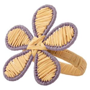 Exquisite Natural Rattan Flower Napkin <b>Ring</b> Handcrafted Rustic Dining Table Decor Accessory for Weddings and Restaurants - Product Image 1
