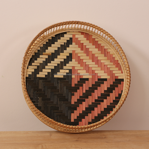 ถาดไม้ไผ่ธรรมชาติทำมือแบบครบชุดสำหรับเสิร์ฟอาหารทำจากเวียดนาม - Product Image 2