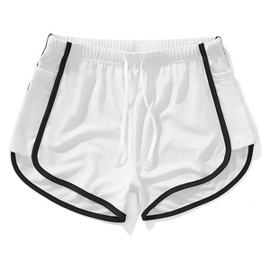 Shorts de sport respirants en maille 100% polyester pour hommes et femmes Tenzo Ntl, taille haute, cordon de serrage, coupe ample - Product Image 5