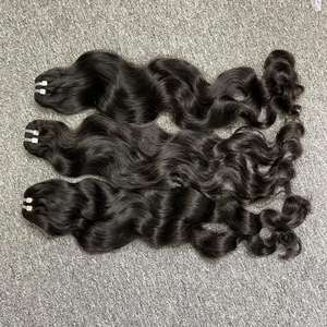 Vente en gros de cheveux humains vierges vietnamiens de haute qualité ondulés naturels longs 8-32 pouces Style perruques femmes transparent suisse - Product Image 3