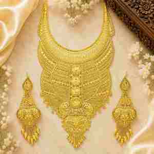 Conjuntos de Joyería Largos de Latón Chapado en Oro de 14K, 18K, 24K, Diseño Tradicional Turco, Collares Largos para Novia, Venta al por Mayor - Product Image 2