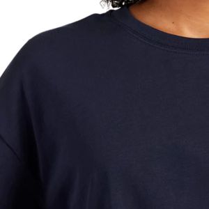 T-shirt en coton pour femme, coupe ample décontractée, manches courtes, col rond, streetwear, tee-shirt basique, fabricant OEM ODM, vente en gros - Product Image 5