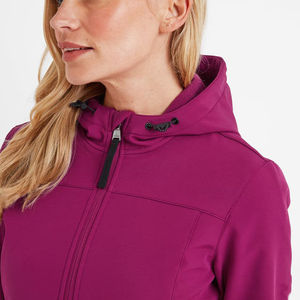 Veste Softshell matelassée à capuche pour femme, en nylon imperméable, coupe-vent et respirante, idéale pour l'hiver, les activités de plein air et la randonnée en montagne. - Product Image 3
