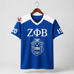 High Quality Zeta Phi Beta Sorority Custom Sublimated Women's <b>Baseball</b> Jersey Greek Uniforms Twill Embroidery Team Name Number - Product Image 4