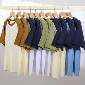 Camisetas personalizadas al por mayor de alta calidad con diseño personalizado, bloques de color, 100% algodón, 260 gramos, ropa, camisetas para hombre - Product Image 6