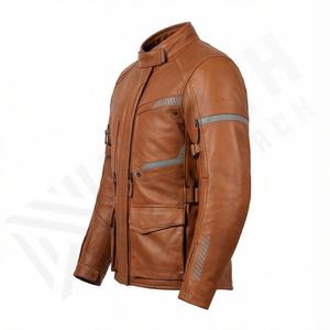 Chaqueta de Motociclista de Cuero Genuino para Hombre de la Mejor Calidad, Nueva Colección de Invierno, Chaquetas de Motocicleta con Protecciones Desmontables Personalizadas - Product Image 3